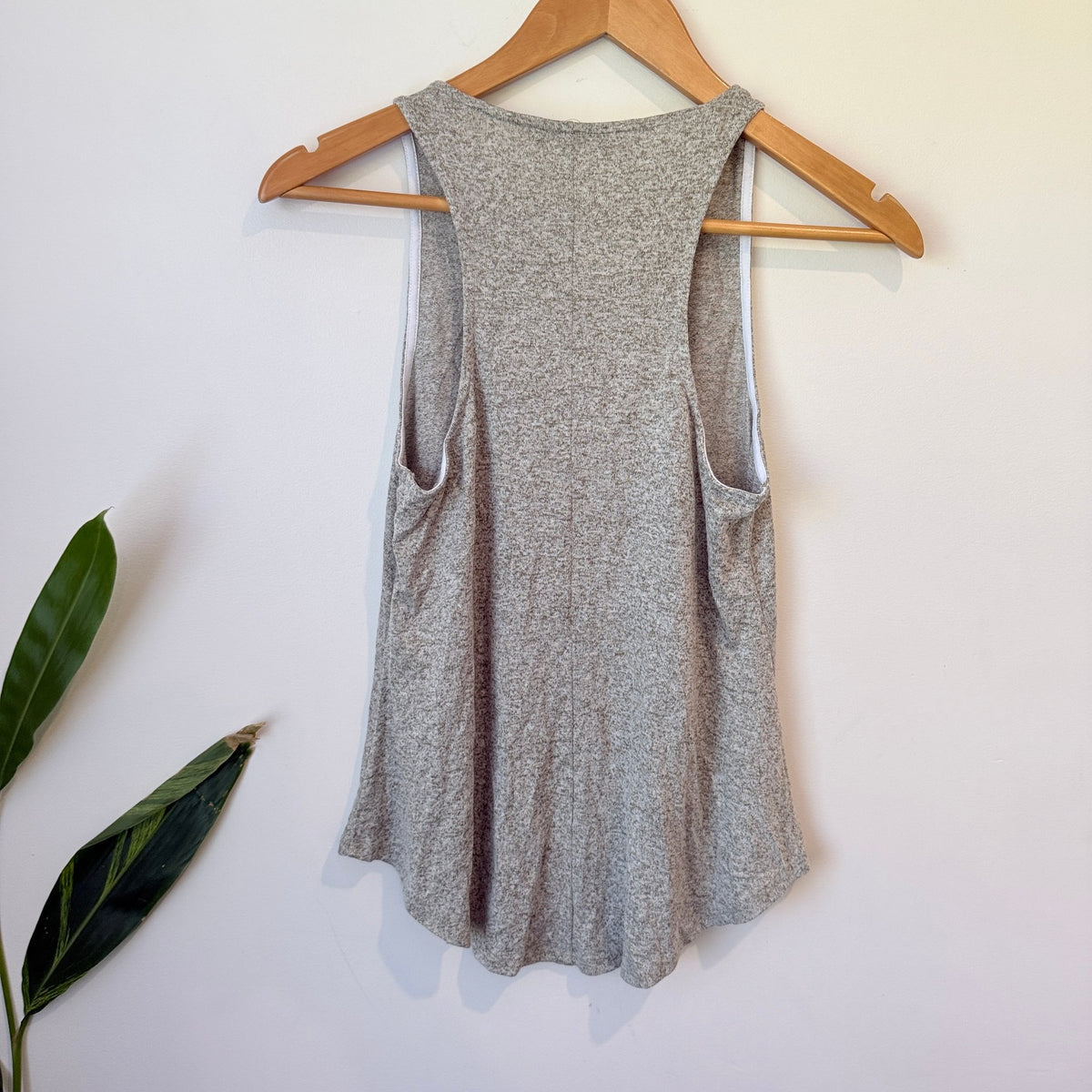 Decjuba D-Luxe Basics Grey Marl Racerback Tank Size XS