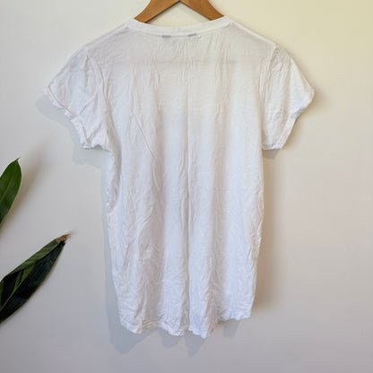 Decjuba White L'Amant Panther Graphic Tee Size S