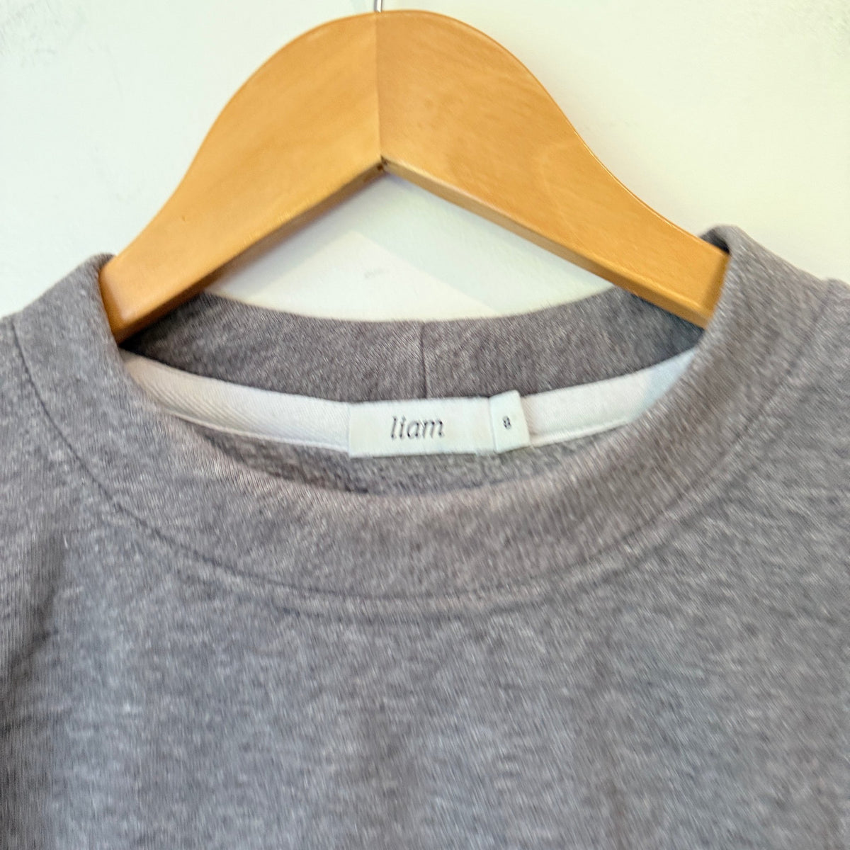 Liam Grey Marl Crew Neck Sweatshirt Size 8