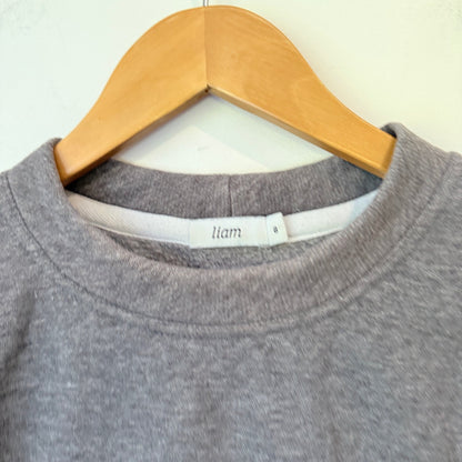 Liam Grey Marl Crew Neck Sweatshirt Size 8