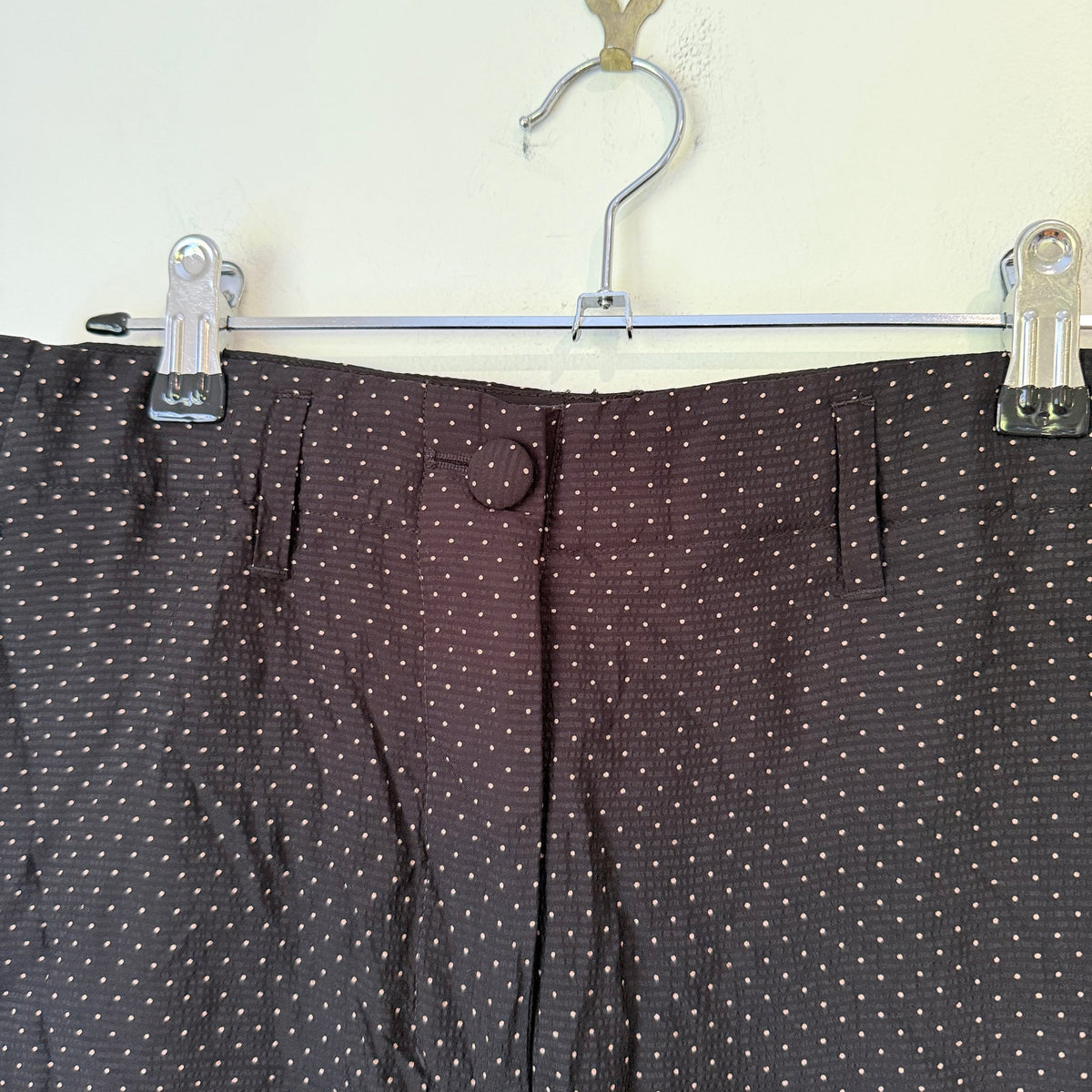 Country Road Black Pin Dot Wide Leg Pants Size 8