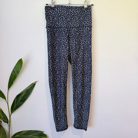 Cotton On Body Navy Spot Print High Waist Leggings Size S