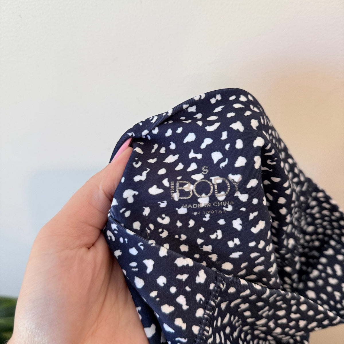 Cotton On Body Navy Spot Print High Waist Leggings Size S