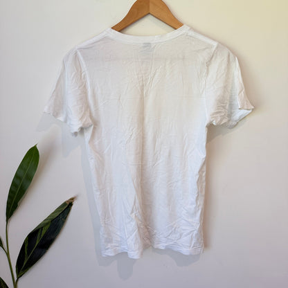 Huffer White Pink Box Logo Tee Size 6
