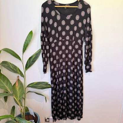 Mardee Size 10 Spiral Print Maxi Dress