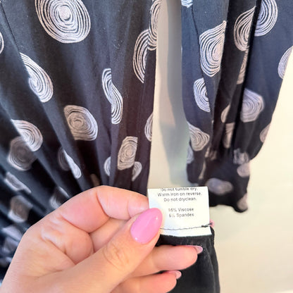 Mardee Size 10 Spiral Print Maxi Dress