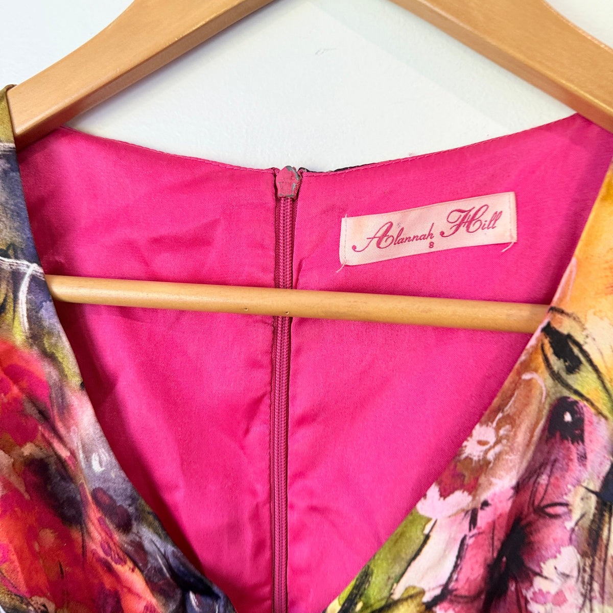 Alannah Hill Floral Satin Peplum Dress