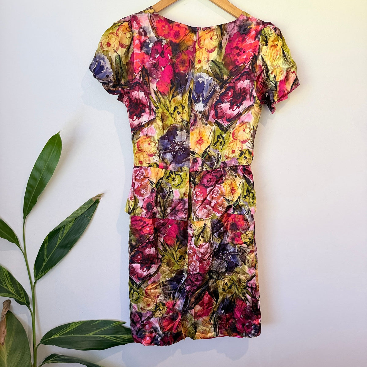 Alannah Hill Floral Satin Peplum Dress