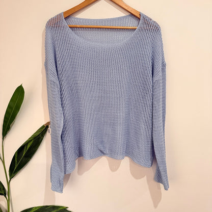 Brand Unknown Size U/Arm to U/Arm 56cm Open Knit Jumper