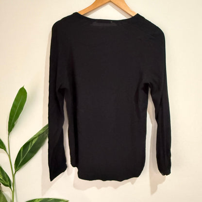 Trenery Size S V-Neck Long Sleeve Top