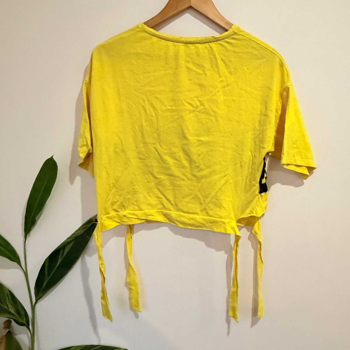 Bluesteel Size XS | U/Arm to U/Arm 51cm Slogan Crop Tee