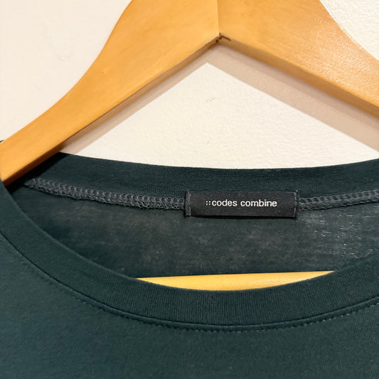 Codes Combine Size U/Arm to U/Arm 47cm Slogan Long Sleeve Tee