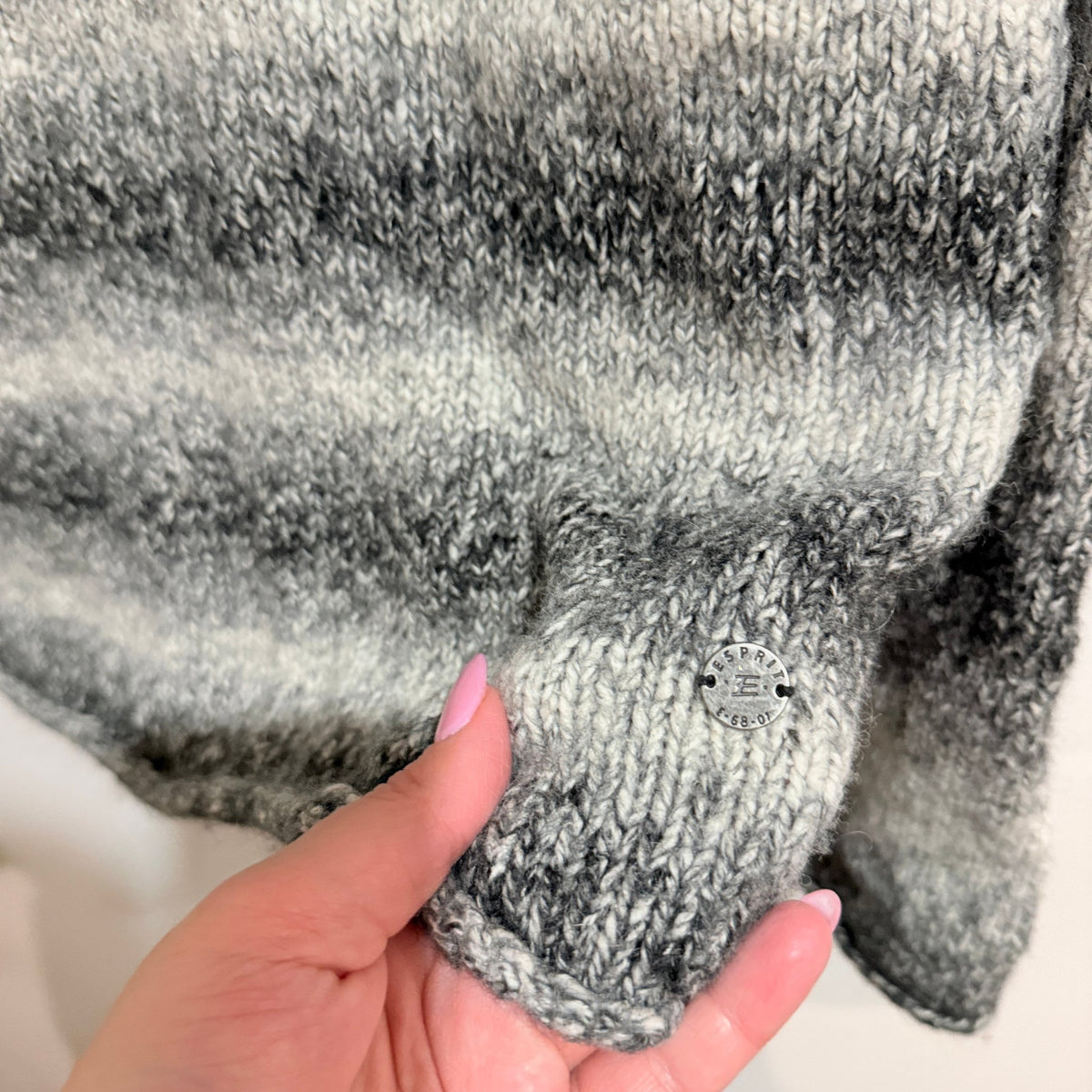 Esprit Size S Space Dye Chunky Knit Jumper
