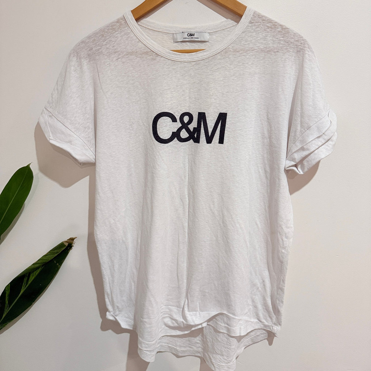 Camilla and Marc Size U/Arm to U/Arm 52cm Logo Tee