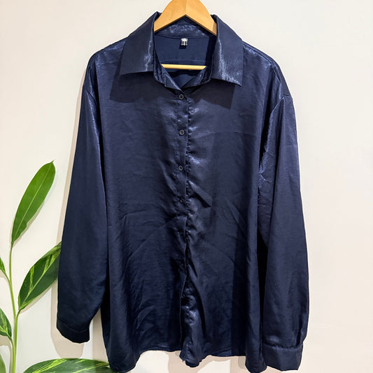 Dragon Classic Size U/Arm to U/Arm 70cm Oversized Satin Shirt