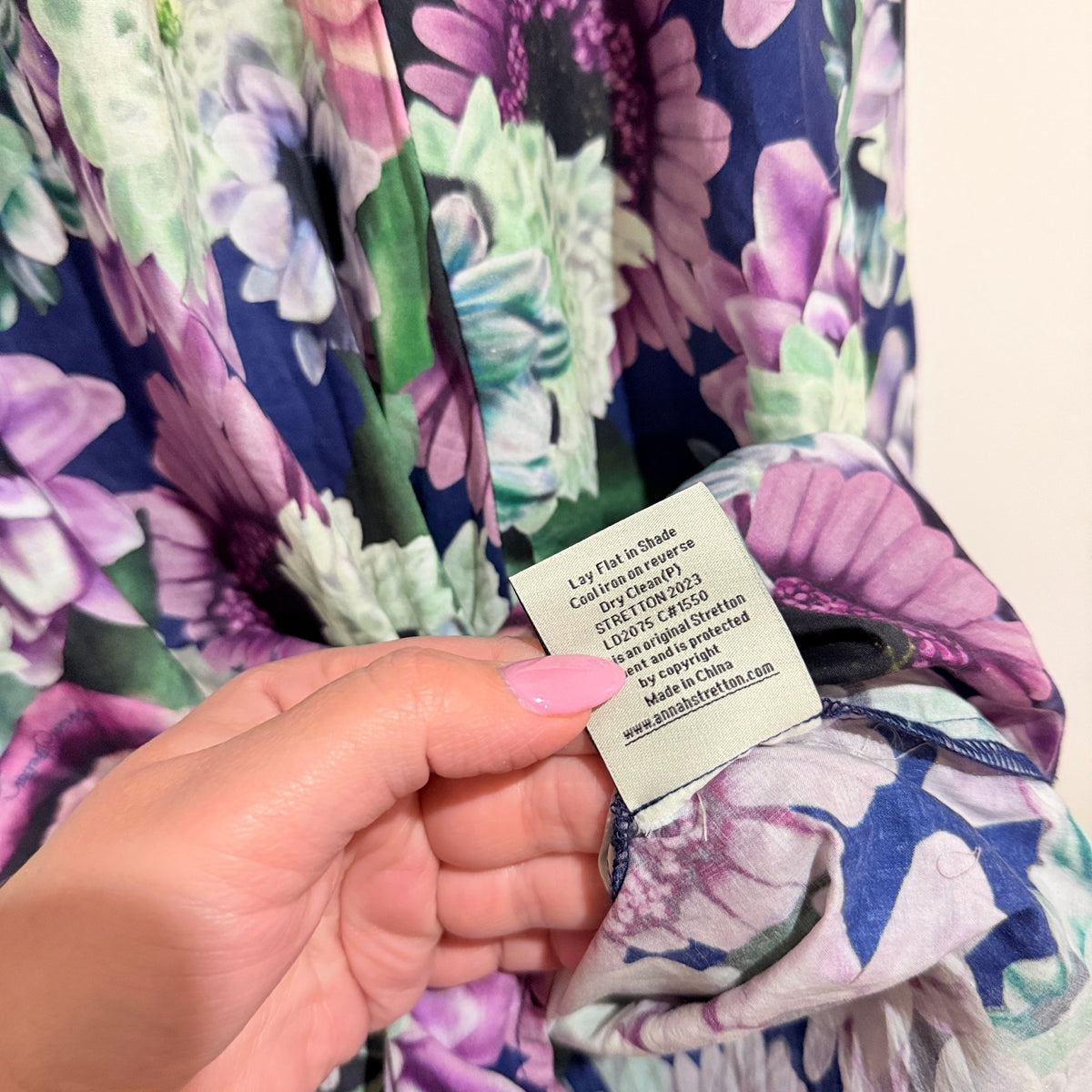 Annah Stretton Floral Cotton Balloon Sleeve Dress
