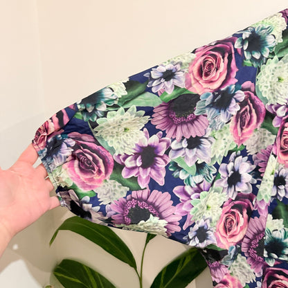 Annah Stretton Floral Cotton Balloon Sleeve Dress