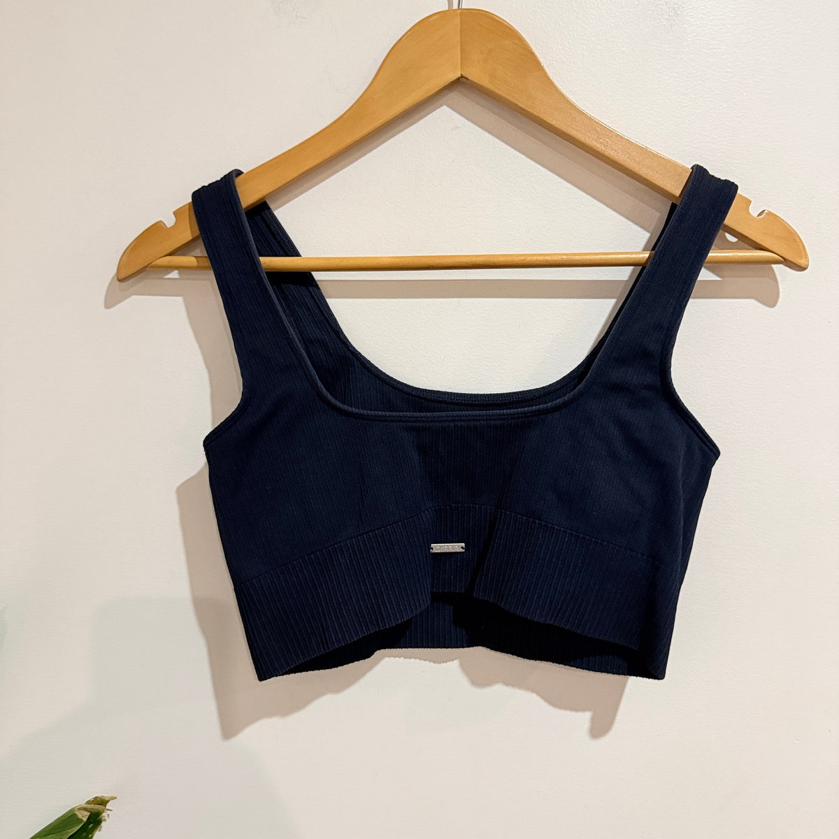 Brand Unknown Ribbed Seamless Crop Sports Top