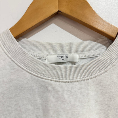 Topten Size 95 | U/Arm to U/Arm 56cm Embroidered Crop Sweatshirt