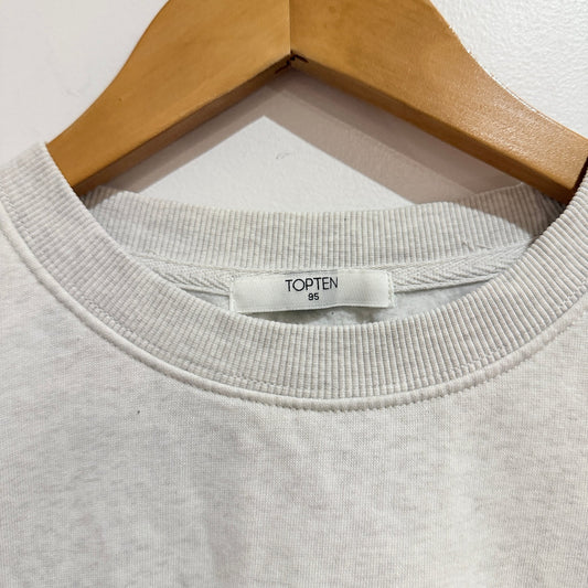Topten Size 95 | U/Arm to U/Arm 56cm Embroidered Crop Sweatshirt