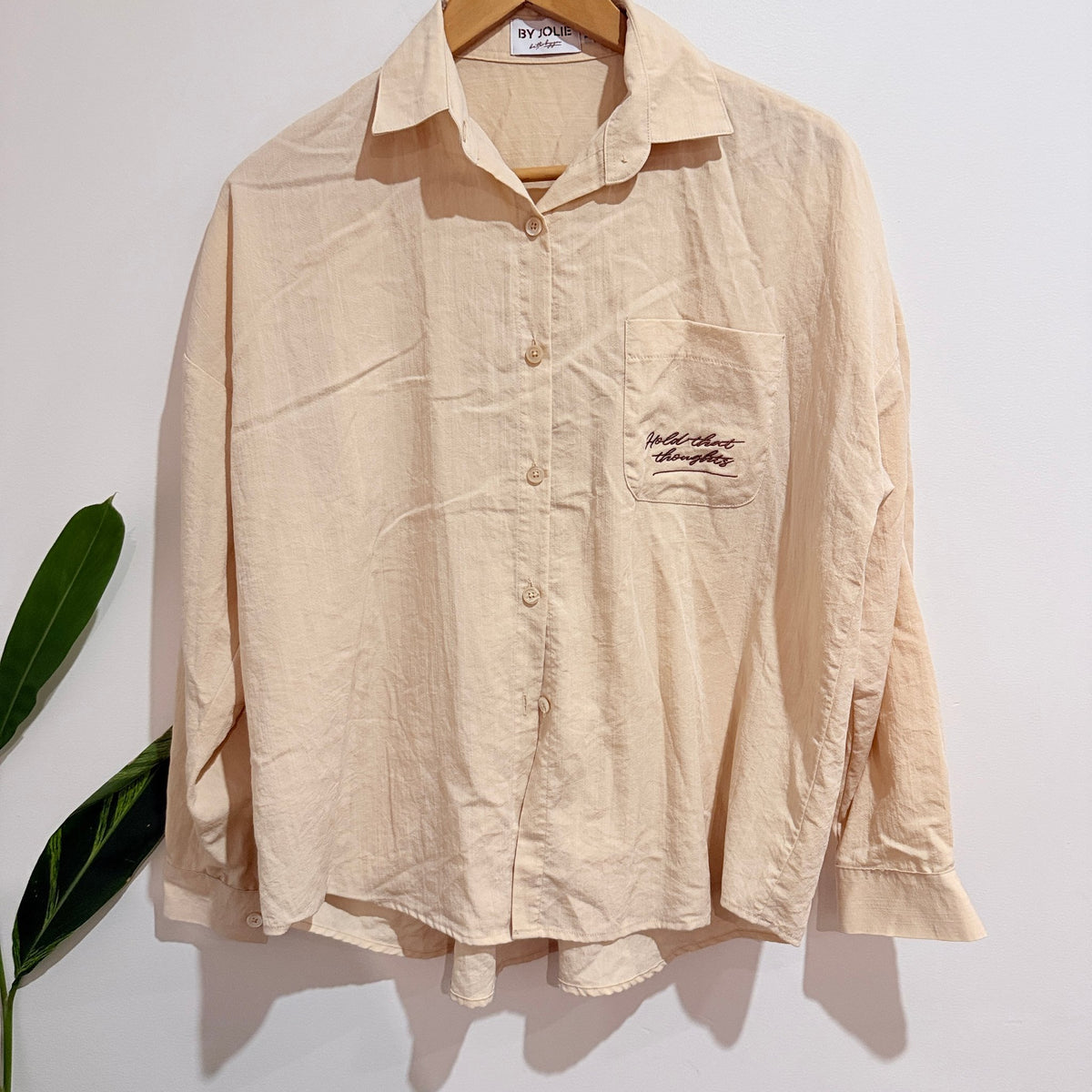 By Jolie Size M | U/Arm to U/Arm 61cm Oversized Shirt