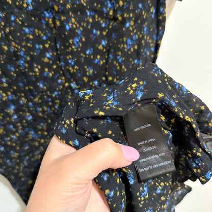 Max Size U/Arm to U/Arm 45cm Ditsy Floral V-Neck Mini Dress