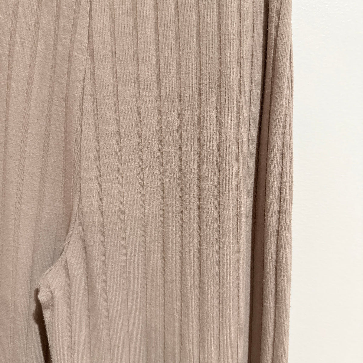 Glassons Taupe Rib Knit Wide Leg Pants Size XS