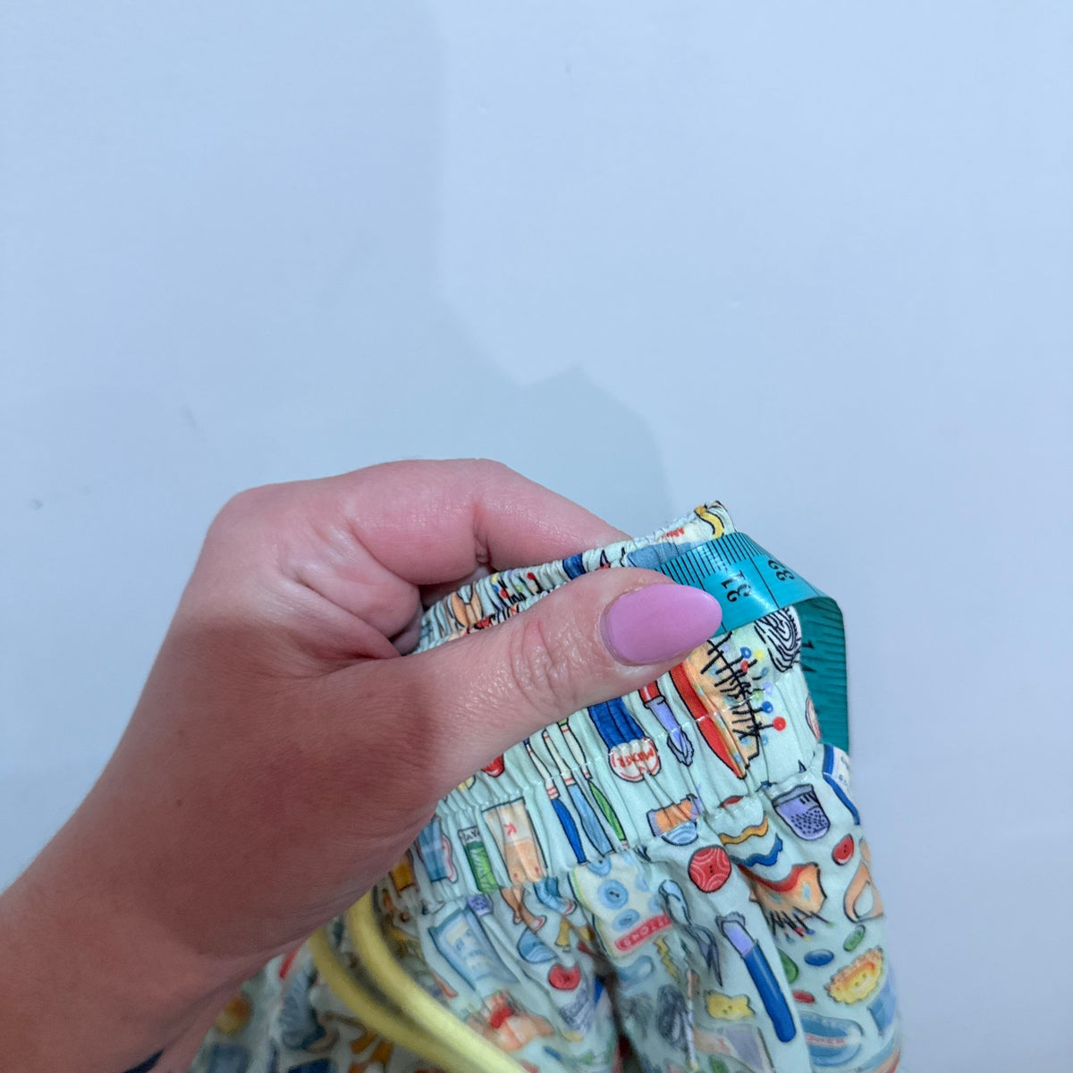 Novelty Print Drawstring Lounge Pants Size M