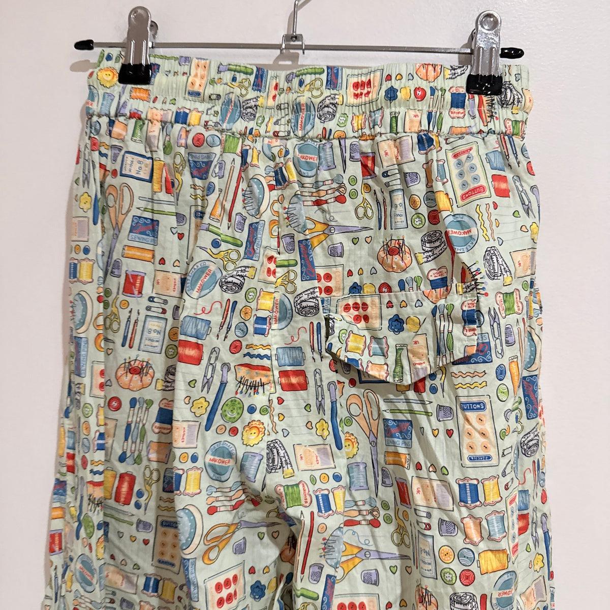 Novelty Print Drawstring Lounge Pants Size M