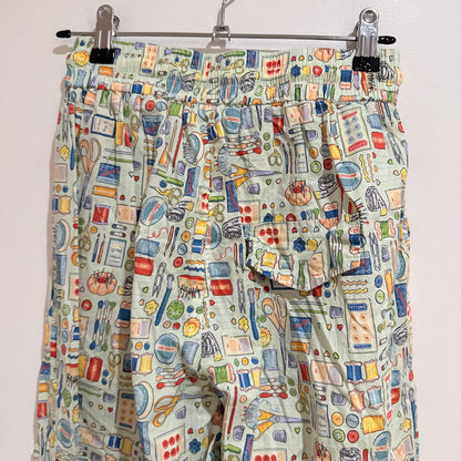 Novelty Print Drawstring Lounge Pants Size M