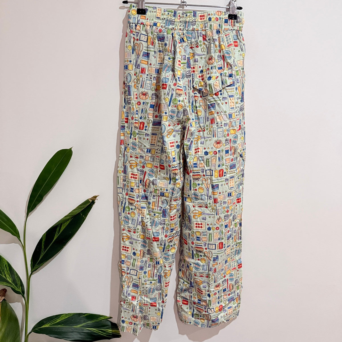 Novelty Print Drawstring Lounge Pants Size M