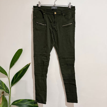 Mirrou Olive Green Skinny Pants Size 12