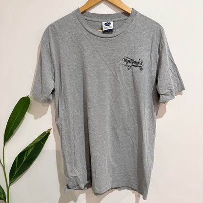 Moreporks Grey Marle Logo T-Shirt Size L