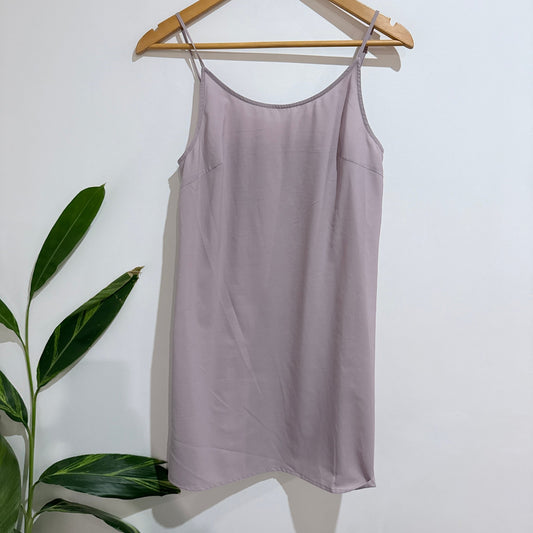 Kao Meifen Mauve Spaghetti Strap Slip Dress Size 7