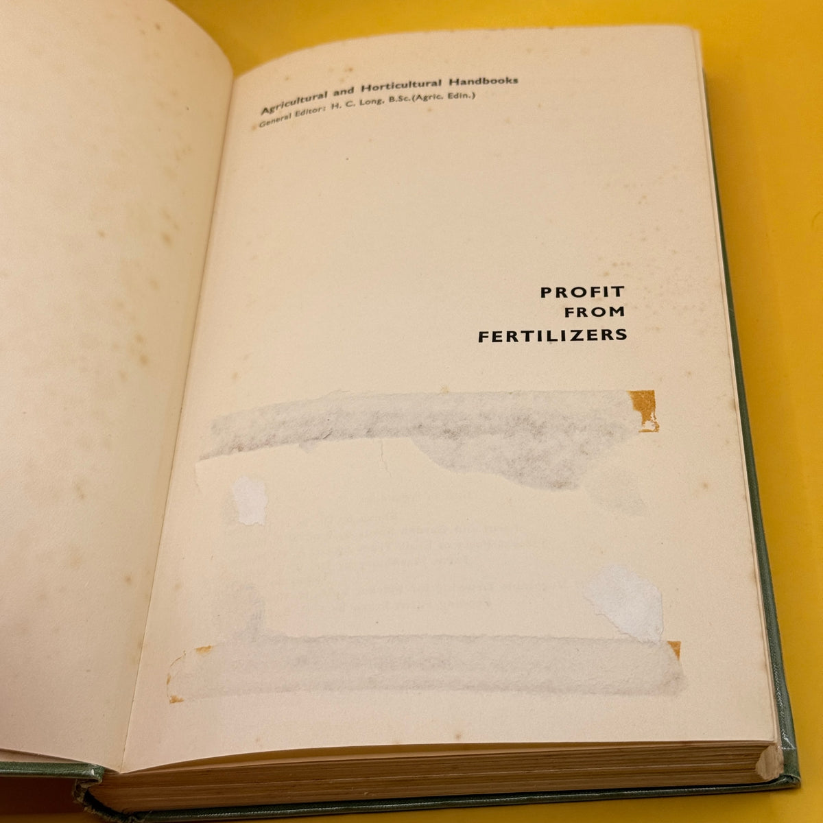Profit from Fertilizers 1936