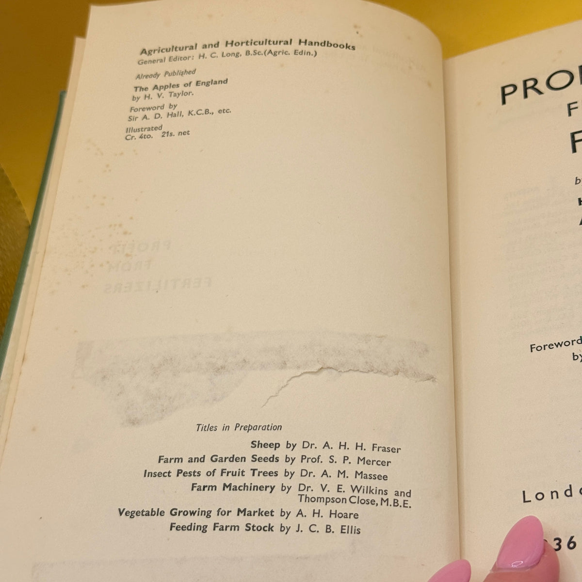 Profit from Fertilizers 1936