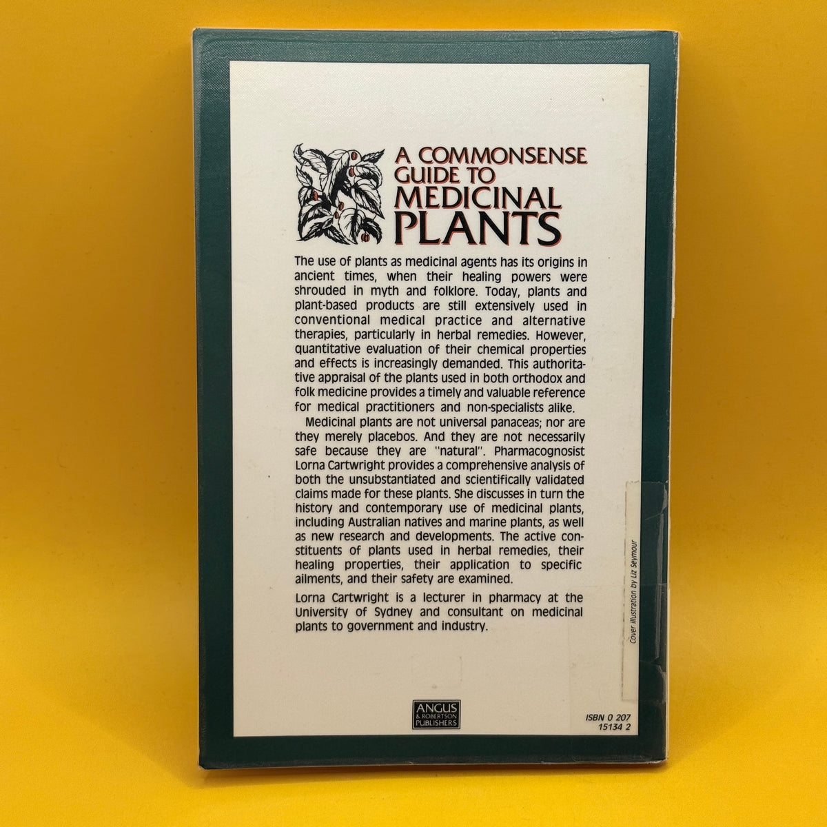 A Commonsense Guide to Medicinal Plants by Lorna Cartwright 1985