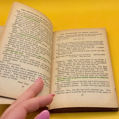 The Importance of Being Earnest and Lady Windermere's Fan by Oscar Wilde 1940