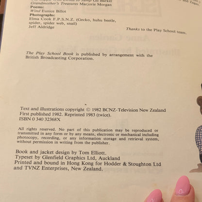 The Play School Book by Anne Garden 1983