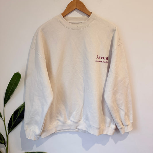 Arvust Farmers Market Lemon Graphic Crew Sweatshirt