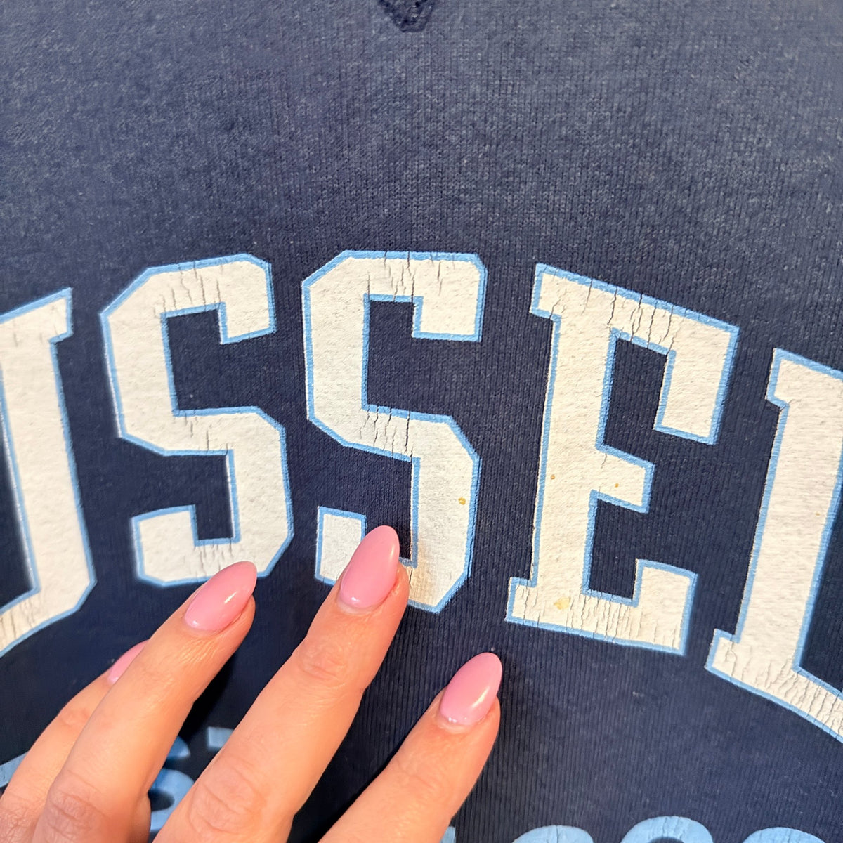 Russell Athletic Size S Vintage Arch Logo Crew Sweatshirt