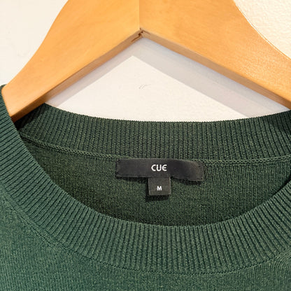 Cue Size M Fluted Cuff Rib Knit Top