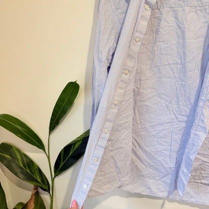 MSGM Size 40 Stripe Button Up Shirt