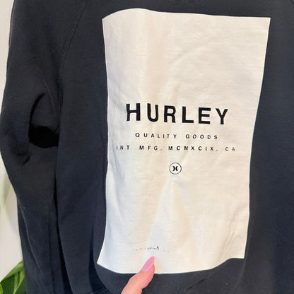 Hurley Size XS Box Logo Print Crew Sweatshirt