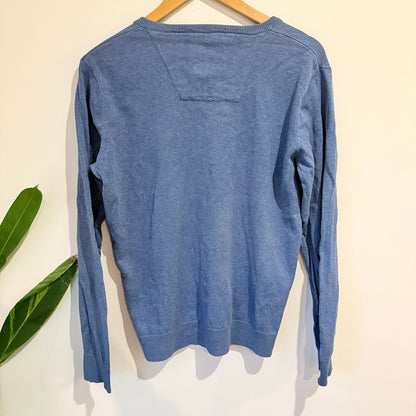 Tom Tailor Size M V Neck Cotton Knit Jumper