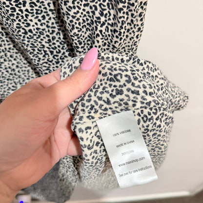 Max Size 12 Leopard Print Short Sleeve Shift Dress
