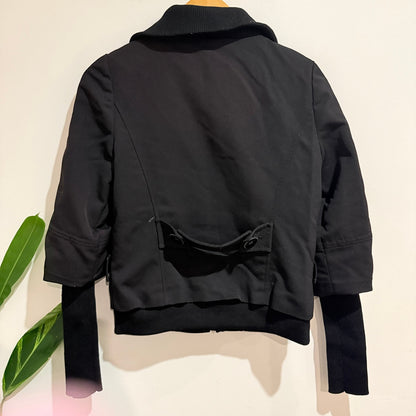 G2 Black Label Size 38 | U/Arm to U/Arm 44cm Wool Blend Rib Trim Jacket