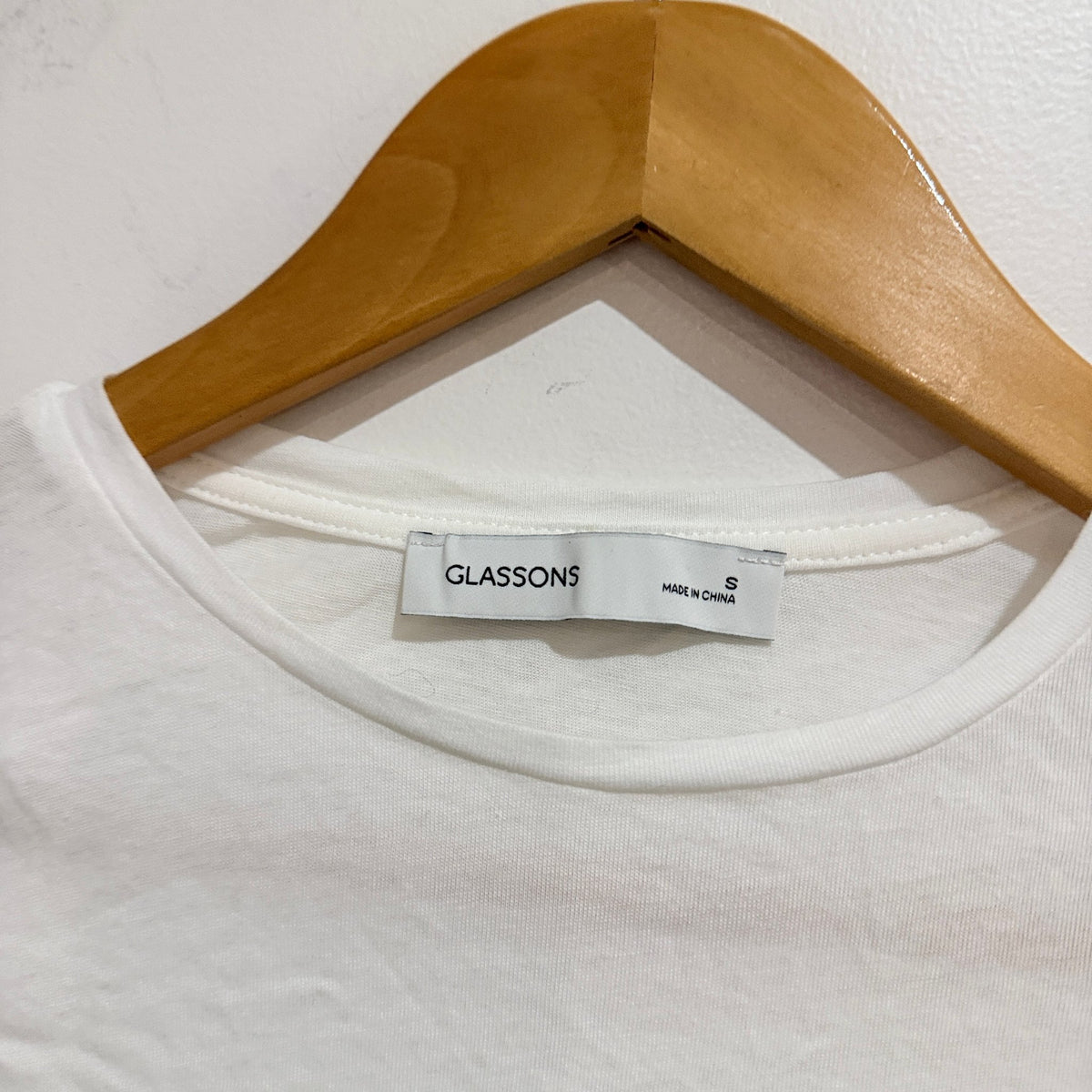 Glassons Size S Long Sleeve Fitted Crew Top