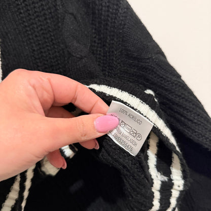 Marisa Atitude Size XS Cable Knit Cropped Cardigan