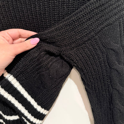 Marisa Atitude Size XS Cable Knit Cropped Cardigan